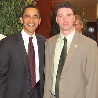 the Late John Keane with Senator Obama